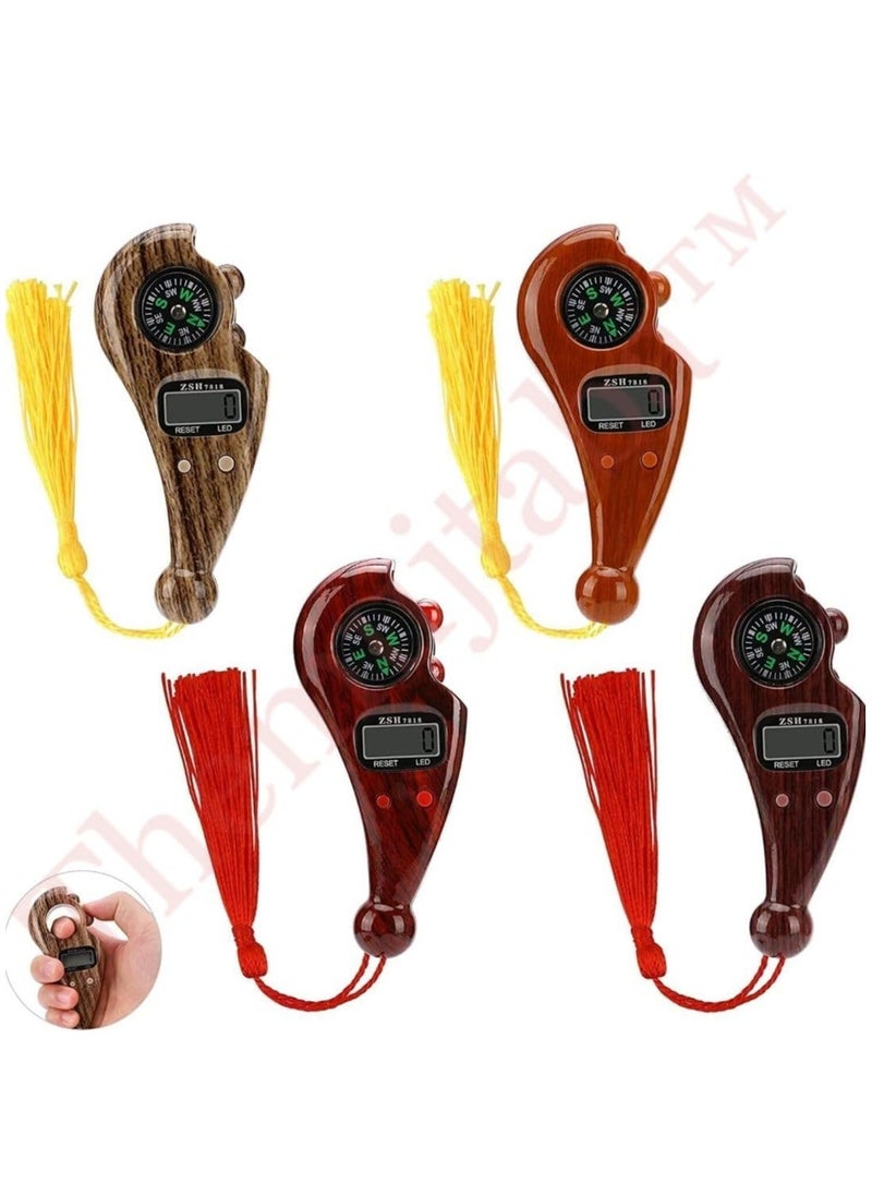 Generic - Digital Tasbeeh Hand Tally Counter Finger Ring LED Display Counting Machine with Compass Electronic Counter for Zikr, Jaap Mala & Prayers Adjustable Finger Strap for Comfortable Use Portable & Lightweight Design – Easy to Carry Pack of 5 – Multicolor - Image 1