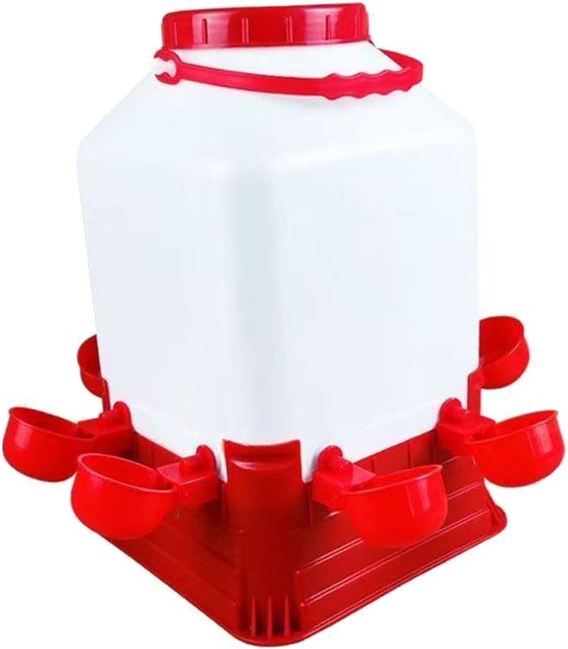 Leak-Proof Chicken Waterer Feeder with Stable Base Automatic Feeding for Poultry Chicken Waterer Feeder - Image 1