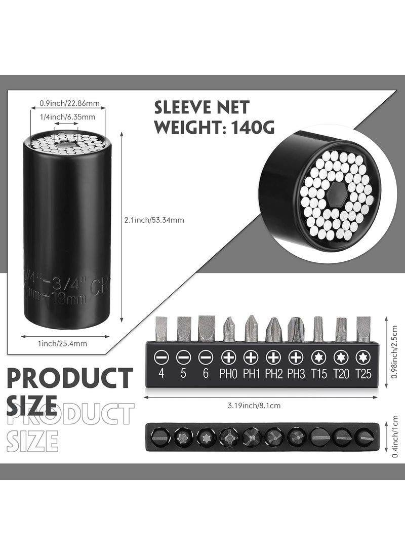 Reginary 32 Pieces Flexible Drill Bit Extension Set Including 105 Right Angle Drill Attachment 14 38 12 Inch Hex Adapter Socket Bendable Magnetic Extender Universal Bit Extension Screwdrive  - Image 5