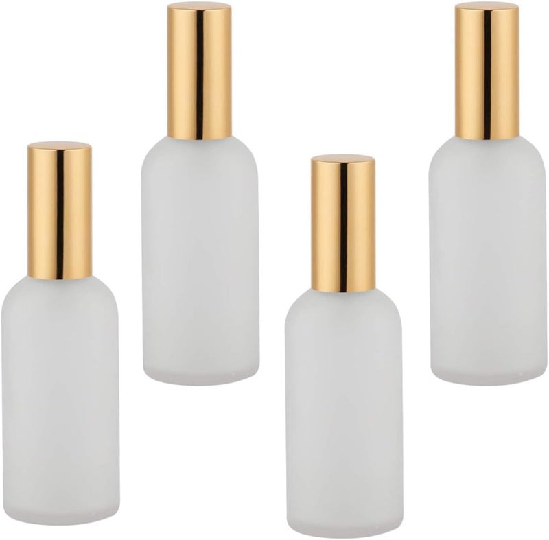 4pcs 100ml Refillable Spray Bottles Portable Perfume Mist Pump Bottles for Essential Oils and Cosmetics Travel Empty Spray Containers - Image 1