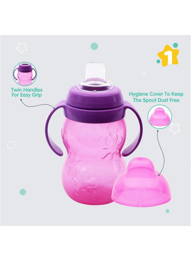 1st Step 250 مل زجاجة شرب بلاستيك بولي بروبيلين خالية من BPA (وردي) - Image 3