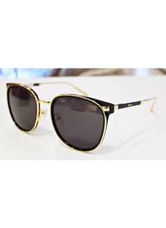 Full Rim Oval Unisex Sunglass - SF922SK 017 - Lens Size: 57 mm - Black with Gold - pzsku/Z44B9A55C5F619F6FA778Z/45/_/1733824895/1e38b923-0506-4088-afd1-8379a6019ccd