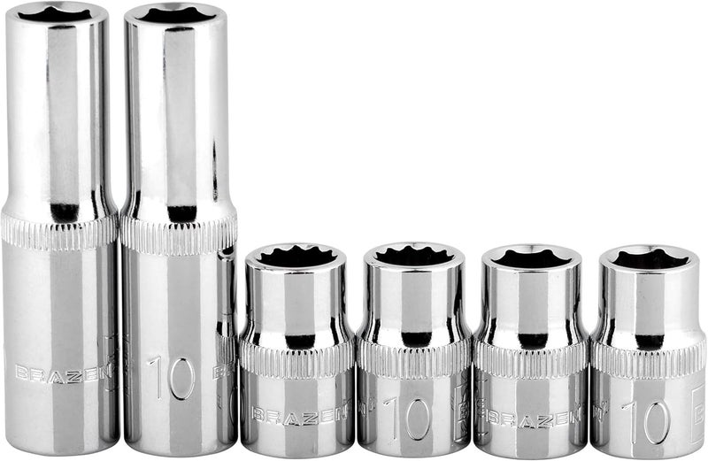 10mm Socket Six Pack (3/8" Drive, Multi-Type)