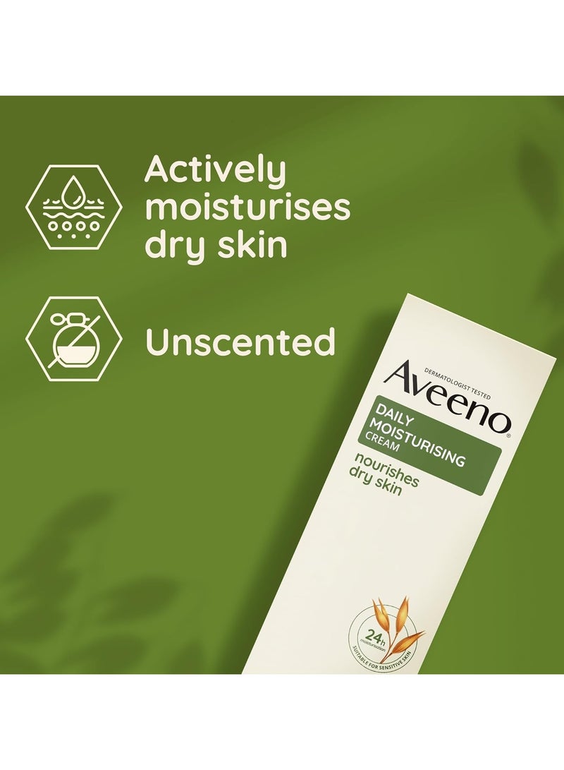 Aveeno Body Cream, Daily Moisturizing Dry & Sensitive Skin 100ml - Image 5