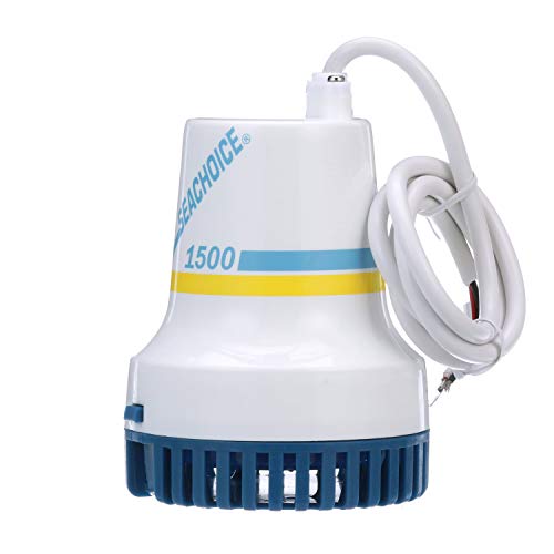 Seachoice Durable Bilge Pump, 1,500 GPH, 12V, 8.0 Amps, 10A Fuse - Image 2