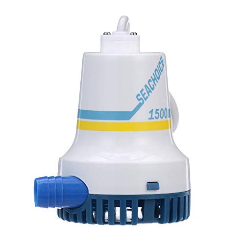 Seachoice Durable Bilge Pump, 1,500 GPH, 12V, 8.0 Amps, 10A Fuse - Image 3