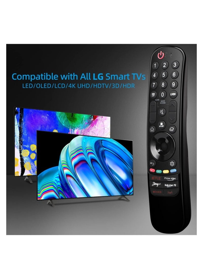SmartGrist Universal for LG Magic Remote Control, Replacement for LG LED OLED LCD 4K UHD Smart TV, with Buttons for Netflix, Prime Video, Disney Plus, LG-Channels Button - Image 2
