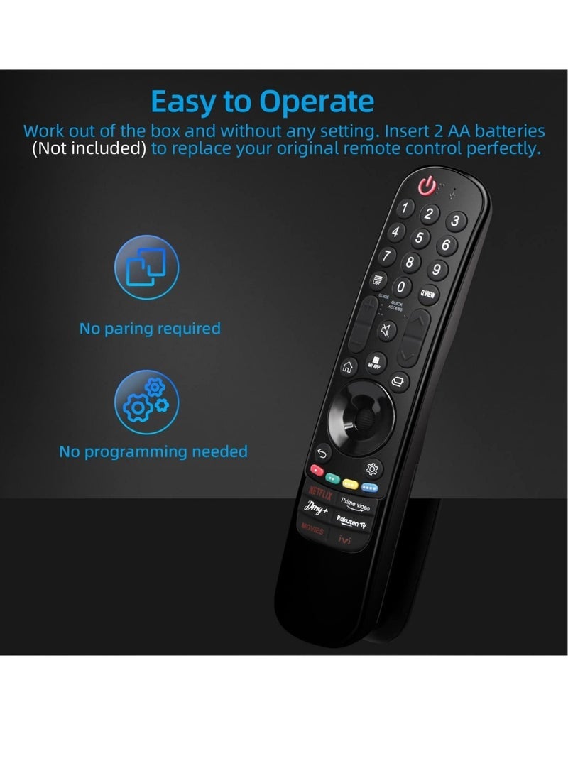 SmartGrist Universal for LG Magic Remote Control, Replacement for LG LED OLED LCD 4K UHD Smart TV, with Buttons for Netflix, Prime Video, Disney Plus, LG-Channels Button - Image 4