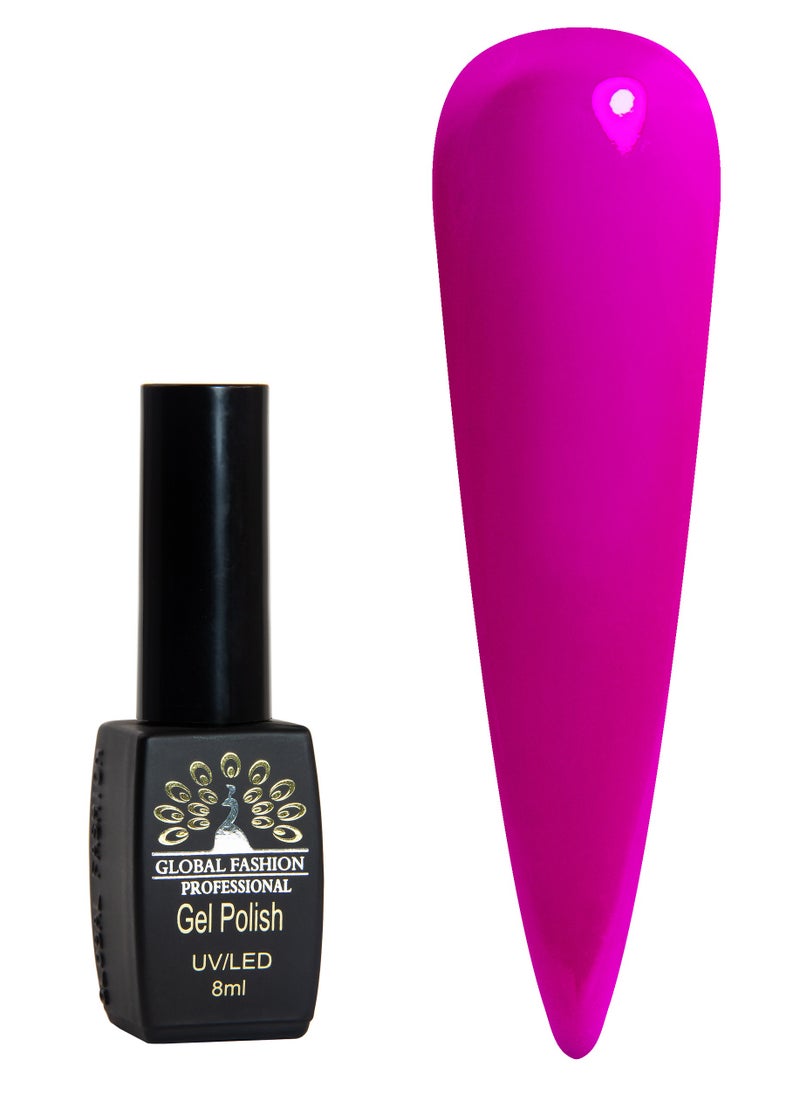 GLOBAL FASHION Global Fashion Black Elite Gel Polish | 132 Colors of Long-Lasting Elegance - 8ml | 204  - Image 1