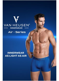 Van Heusen Van Heusen Men Breathable AIR Series Trunks - Cotton Polyamide Elastane - Colour Fresh, Mesh Stretch, Ultra Soft_20050_Deep Wine_M  - Image 5