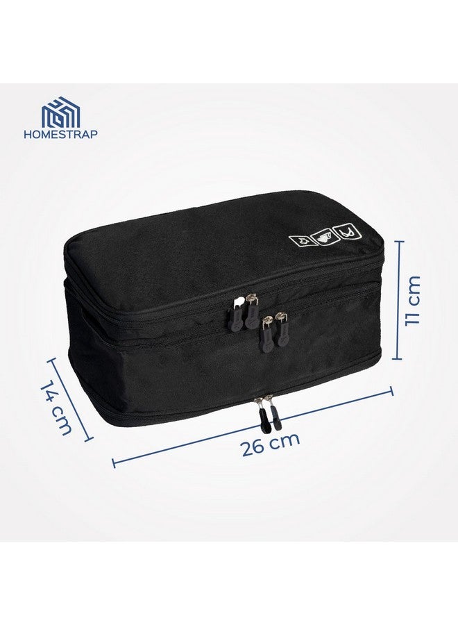 HomeStrap Homestrap Intimate Innkeeper | 3 Tier Undergarment Organizer, Travel Bag for Storage of Bra, Underwear, Socks, Innerwear, Cosmetics, and Toiletry for Women - Image 2