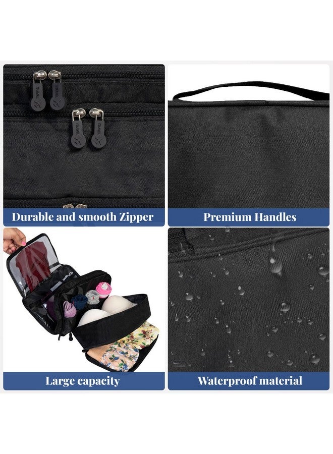 HomeStrap Homestrap Intimate Innkeeper | 3 Tier Undergarment Organizer, Travel Bag for Storage of Bra, Underwear, Socks, Innerwear, Cosmetics, and Toiletry for Women - Image 3