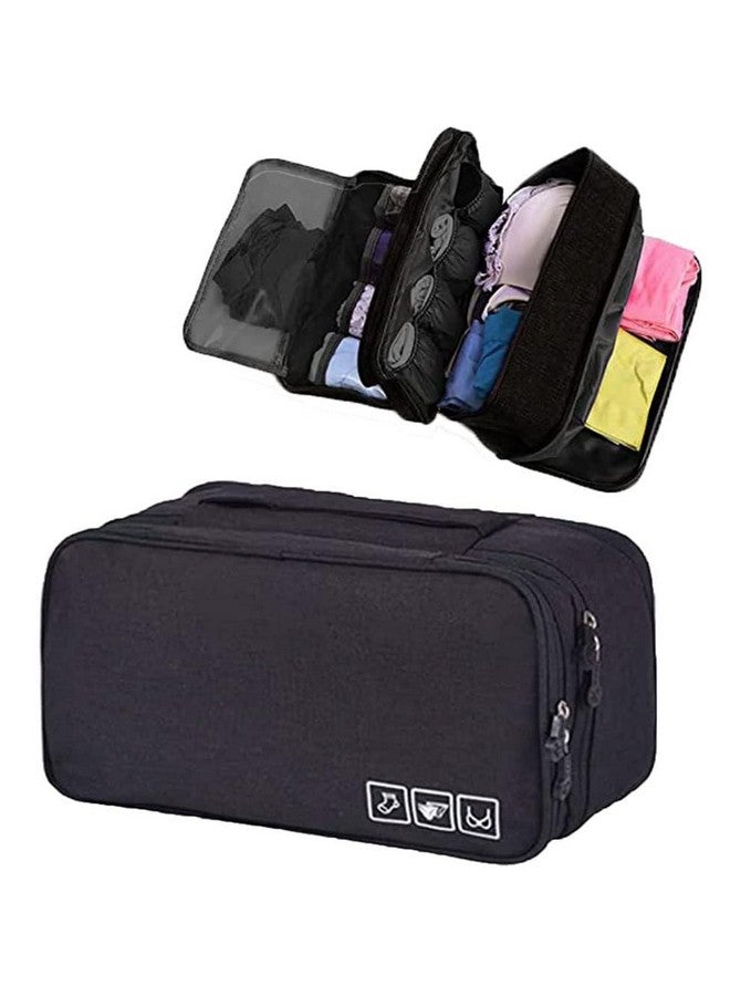 HomeStrap Homestrap Intimate Innkeeper | 3 Tier Undergarment Organizer, Travel Bag for Storage of Bra, Underwear, Socks, Innerwear, Cosmetics, and Toiletry for Women - Image 1