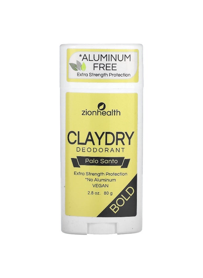 Zion Health Zion Health, Claydry Deodorant, Bold, Palo Santo , 2.8 oz (80 g)  - Image 1