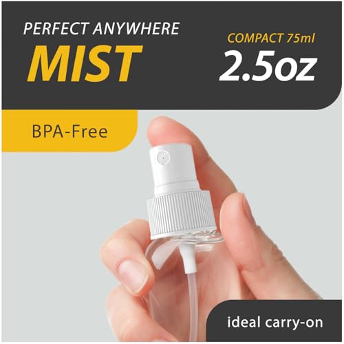 Bar5F 2.5-Ounce Small Spray Bottle Travel Size Fine Mist Mini Empty Spray Bottles Leak Proof for Toners, Face and Hair Mist - Image 4