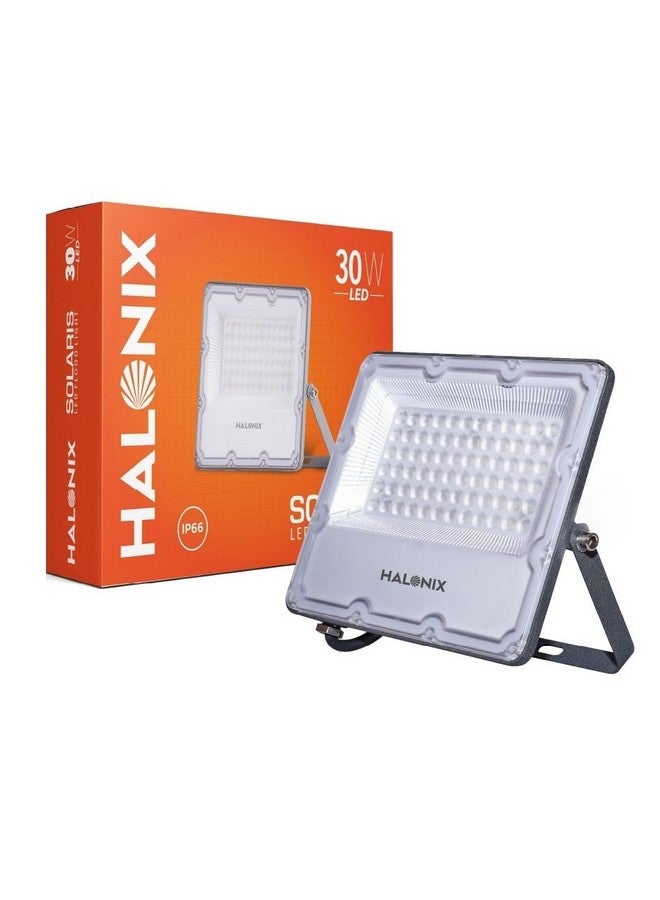 Halonix Halonix Aluminium 30W Solaris Waterproof Outdoor LED Flood Light | Halogen Light,Focus Light for Garage,Parking,Shop -(Cool White)-Pack of 1|Short Circuit & Surge Protection with IP66 Rated - Image 1
