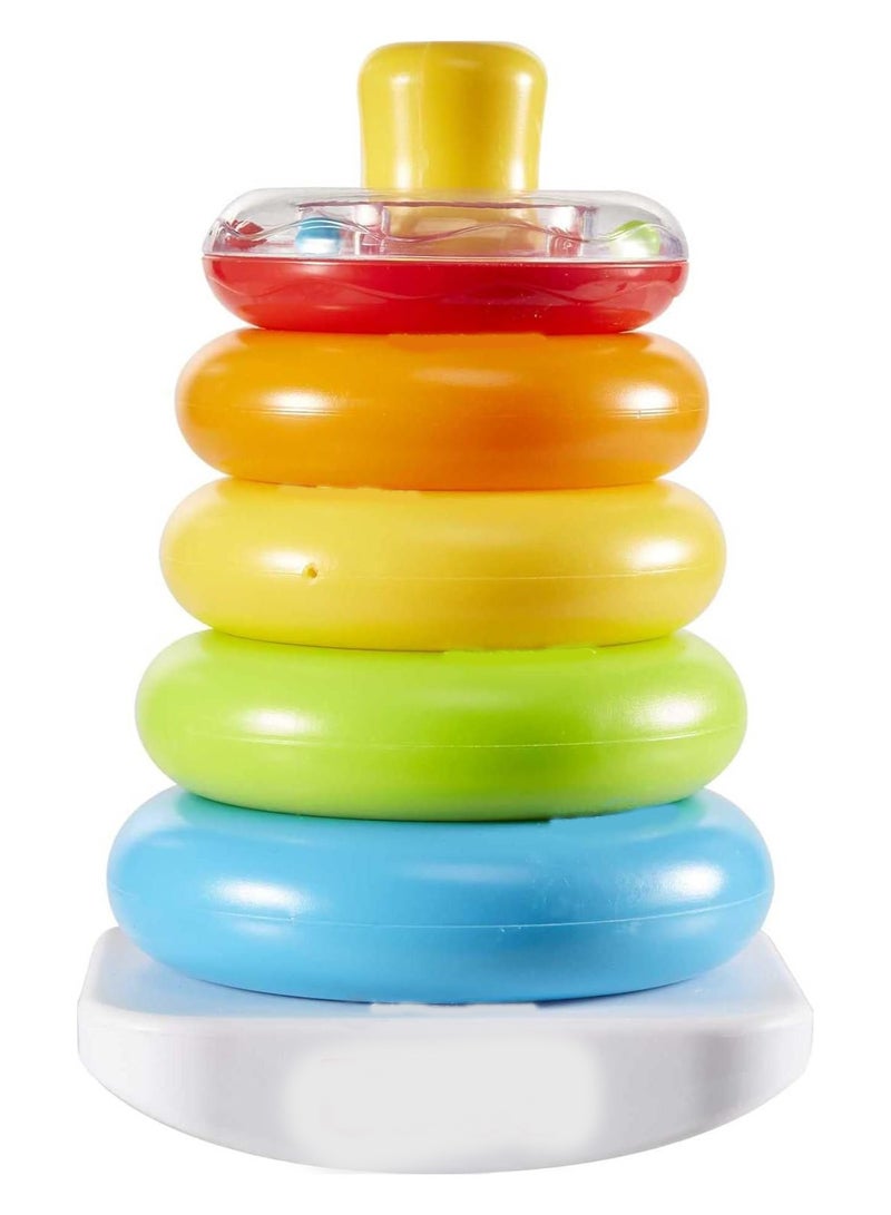 general Baby Stacking Toy Rock a Stack Roly-Poly Base with 5 Colorful Rings for Ages over 6 Months - Image 4