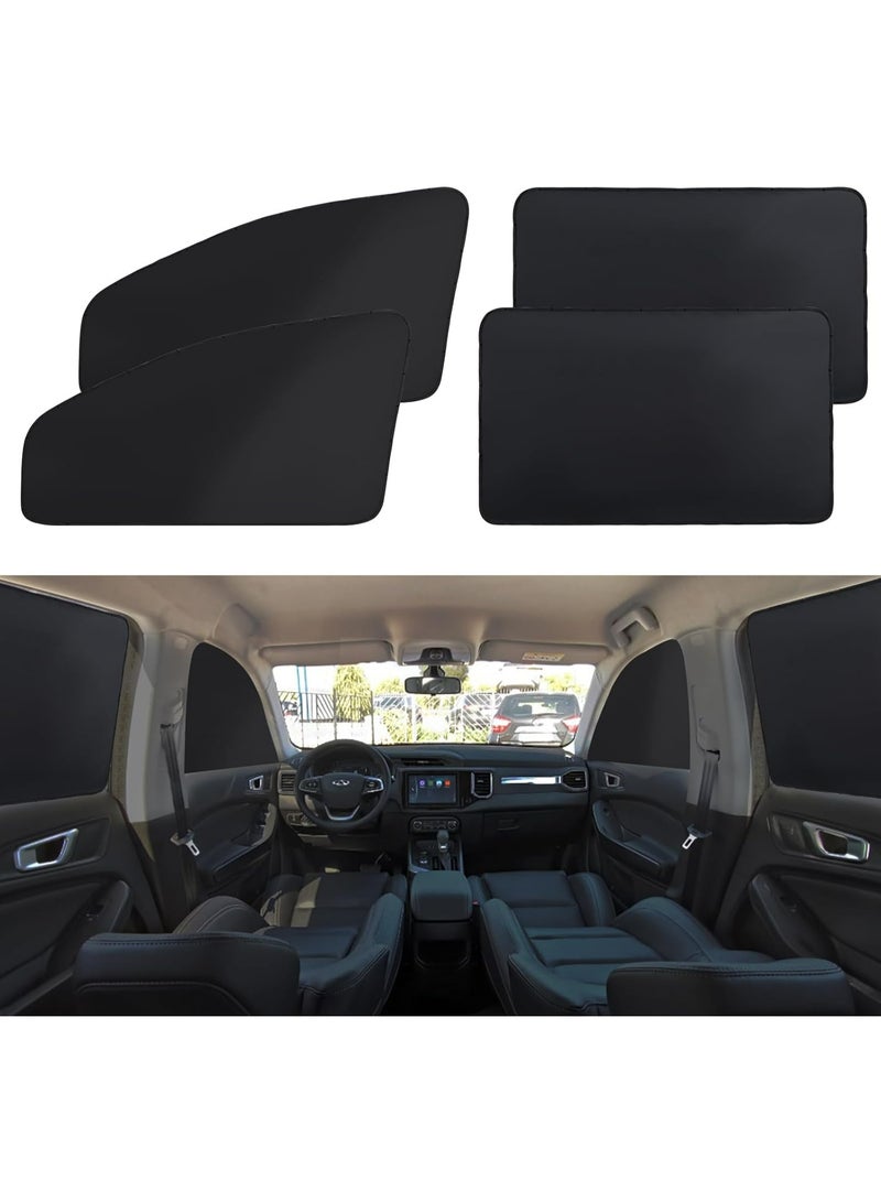 HaDoii 4 Pcs Magnetic Car Privacy Curtains – 100% Blackout Window Shades, Blocks Light & Keeps Cooler – For Napping, Changing, Camping - Image 1