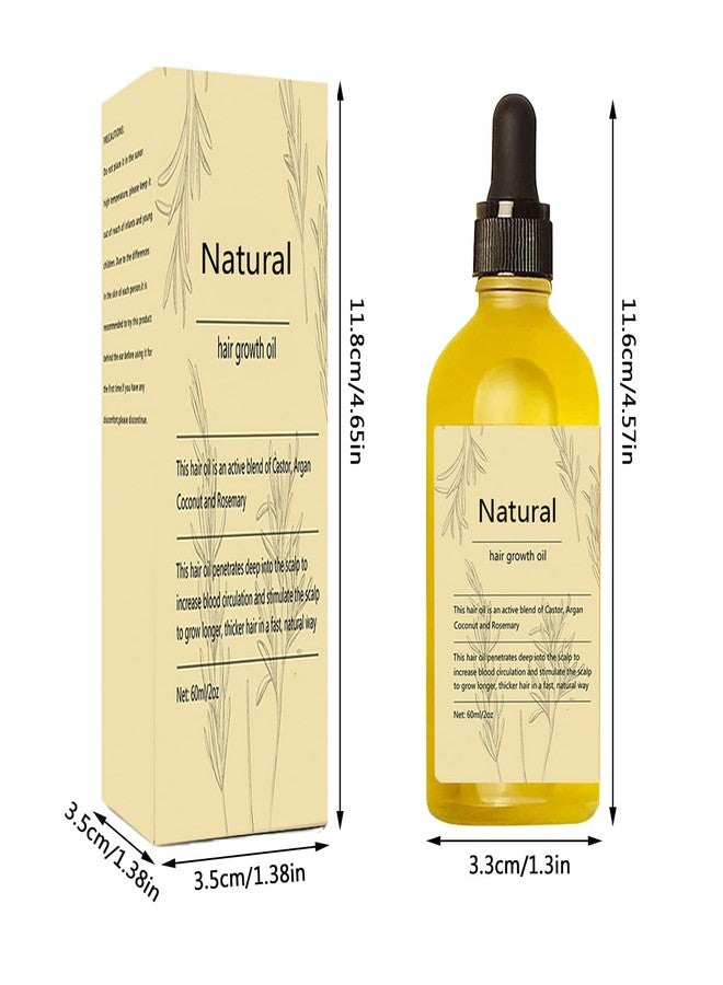 Kisinly Natural Hair Growth Oil, 1 PCS Rosemary Oil for Hair Growth Organic, Hair for Dry Damaged Hair and Growth - Image 5