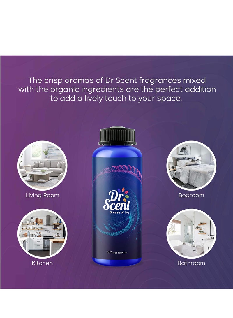 Dr Scent Diffuser Aroma Magic, Feel the Spicy Notes of Mandarin Orange, Sweet Floral Notes of Jasmine, with Medium White Woods Finish (500ml) - Image 3