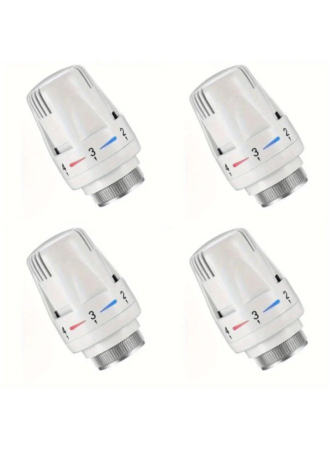 4pcs Automatic Temperature Control Radiator Valve Head Frost Prevention Heating System - Image 2