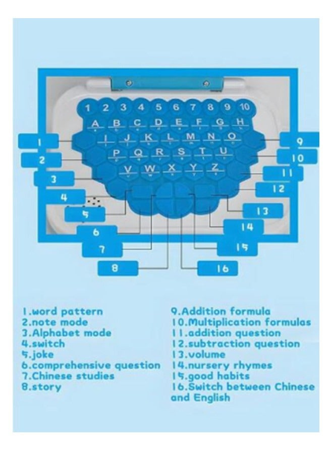 ريدمابليتيك كمبيوتر محمول ثنائي اللغة للأغراض التعليمية، ألعاب إنجليزية وصينية، ألعاب أطفال - Image 2