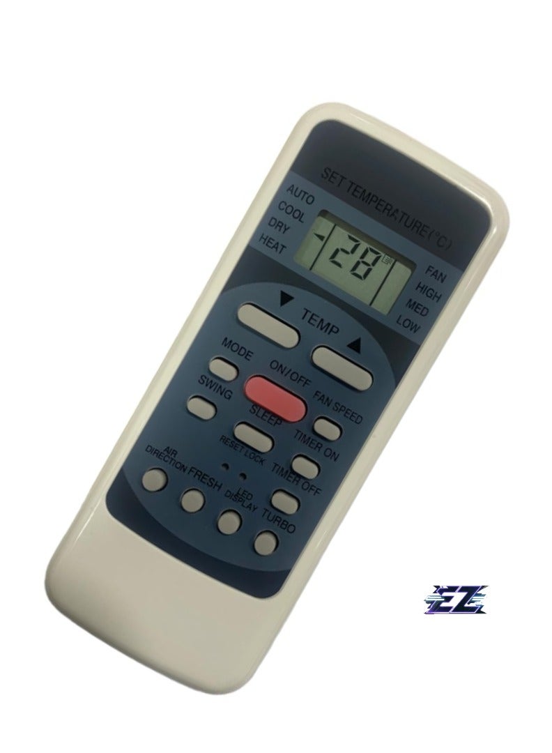 ELTRAZONE جهاز تحكم عن بعد تكييف رقم 78 (بدون إضاءة خلفية)، متوافق/بديل لجهاز تحكم تكييف فيديكون – مطابق تمامًا لمكيفات فيديكون – تحكم موثوق وبسيط، البطارية مشمولة - Image 2