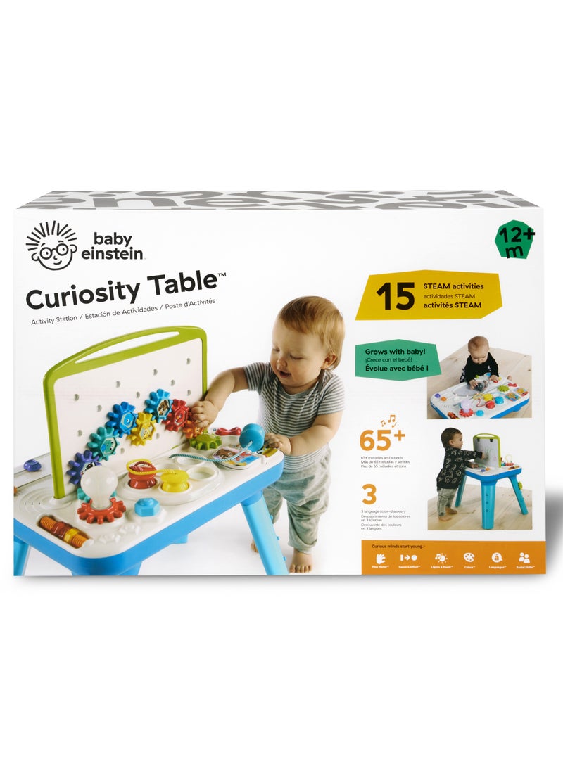 Baby Einstein - Curiosity Table Activity Station, Learning Table with Gears, Lights, Art Surface & 65 Melodies, For Toddlers 12 Months+ - Image 1