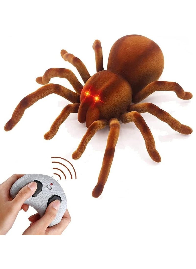 Generic - Remote Control Spider, Includes 1 Tarantula & 1 Controller, Spooky RC Spider Prank Toy with 8 Individually Moving Legs, Furry Texture, and Light Up Eyes, Great Halloween Toy for Kids - Image 1