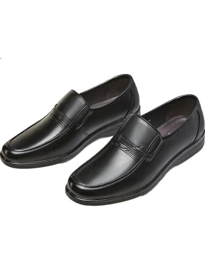 YEARCON Men'S Slip-On Comfortable Business Casual Dad Shoes 97973W Black Size 38 - Image 1