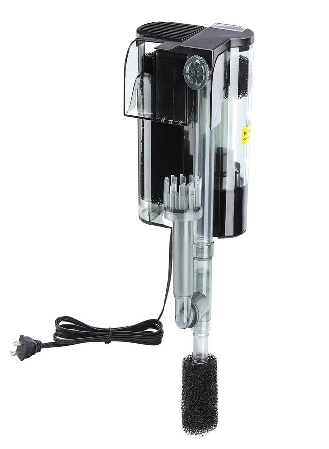 hygger Hang On Back Aquarium Filter, Small Fish Tank Filter Waterfall Filtration System, Adjustable Water Flow with Surface Skimmer, Replaceable Sponge Quiet Hanging Filter for Tank 10~20 Gal - Image 1