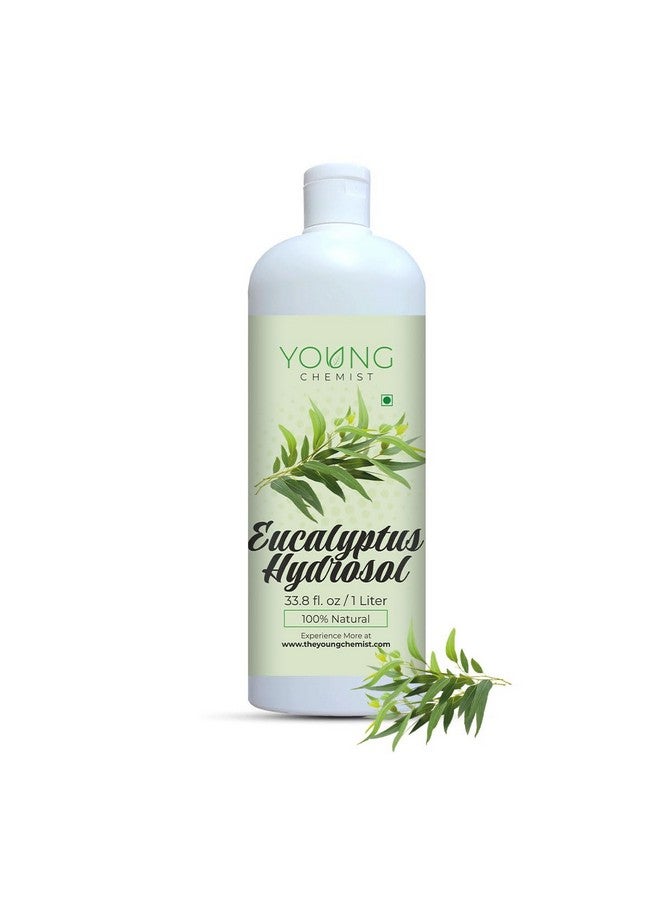 Young Chemist Natural Eucalyptus Hydrosol Distilled Floral Water for Skin, Hair, Aromatherapy, and Cleaning In 1 Litre Bottle - Image 1