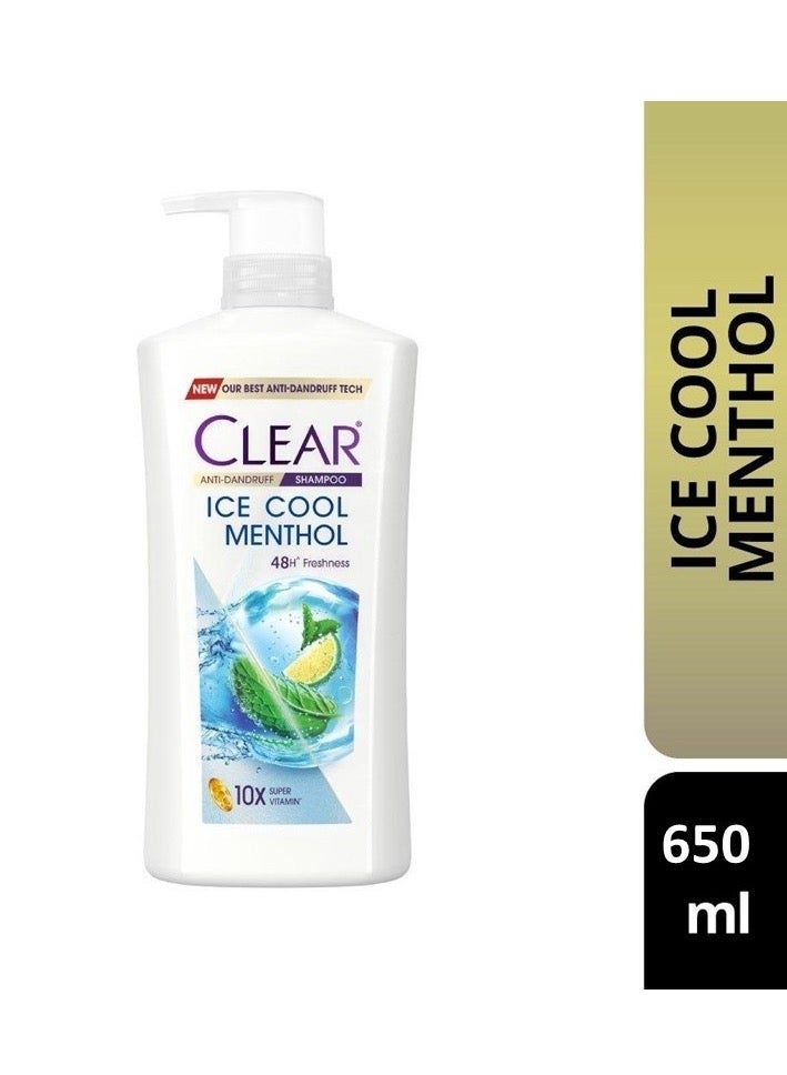 CLEAR شامبو كلير آيس كول بالمنثول، 650 مل
