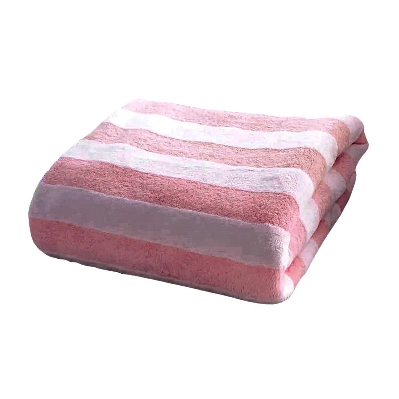 DORMICO Microfiber Bath Towels 70X140 CM, Lightweight, Absorbent, Super Fluffy, Fast Drying, Travel, Vacation, Fitness, Yoga, (Pink, Pack of 1) - Image 1