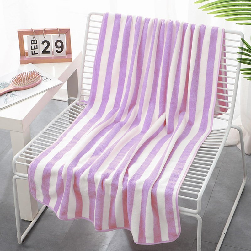 DORMICO Microfiber Bath Towels 70X140 CM, Lightweight, Absorbent, Super Fluffy, Fast Drying, Travel, Vacation, Fitness, Yoga, (Pink, Pack of 1) - Image 5