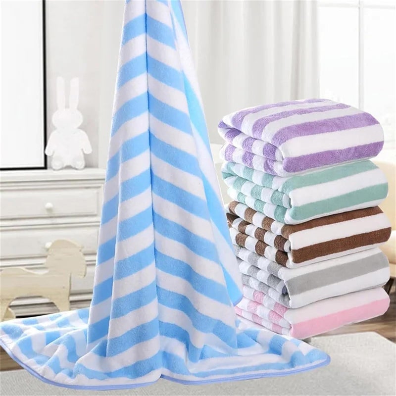 DORMICO Microfiber Bath Towels 70X140 CM, Lightweight, Absorbent, Super Fluffy, Fast Drying, Travel, Vacation, Fitness, Yoga, (Pink, Pack of 1) - Image 2