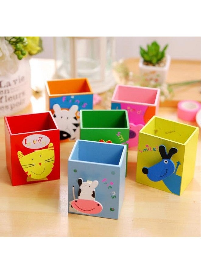 Sillyme Return gifts kids birthday party in bulk - Stationary wooden pencil stand - School children animal theme Stand (2pcs) - Image 5