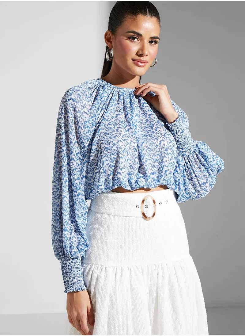 Cmeo collective Balloon Sleeve Top