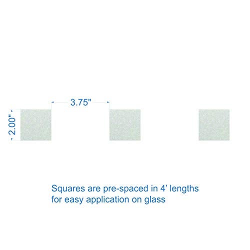 Glass Alert Distraction Markers-Glass Awareness Stickers for Glass Doors (Squares) - Image 2