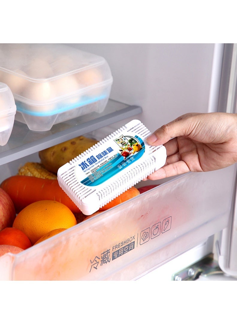 Fridge Deodorizer Box 2 Pack – Large 55g Activated Charcoal Refrigerator & Freezer Deodorizer – Removes Unpleasant Odours, Keeps Food Fresh, Prevents Bacteria Growth – Long-Lasting Odour Absorber Freshener - Image 3