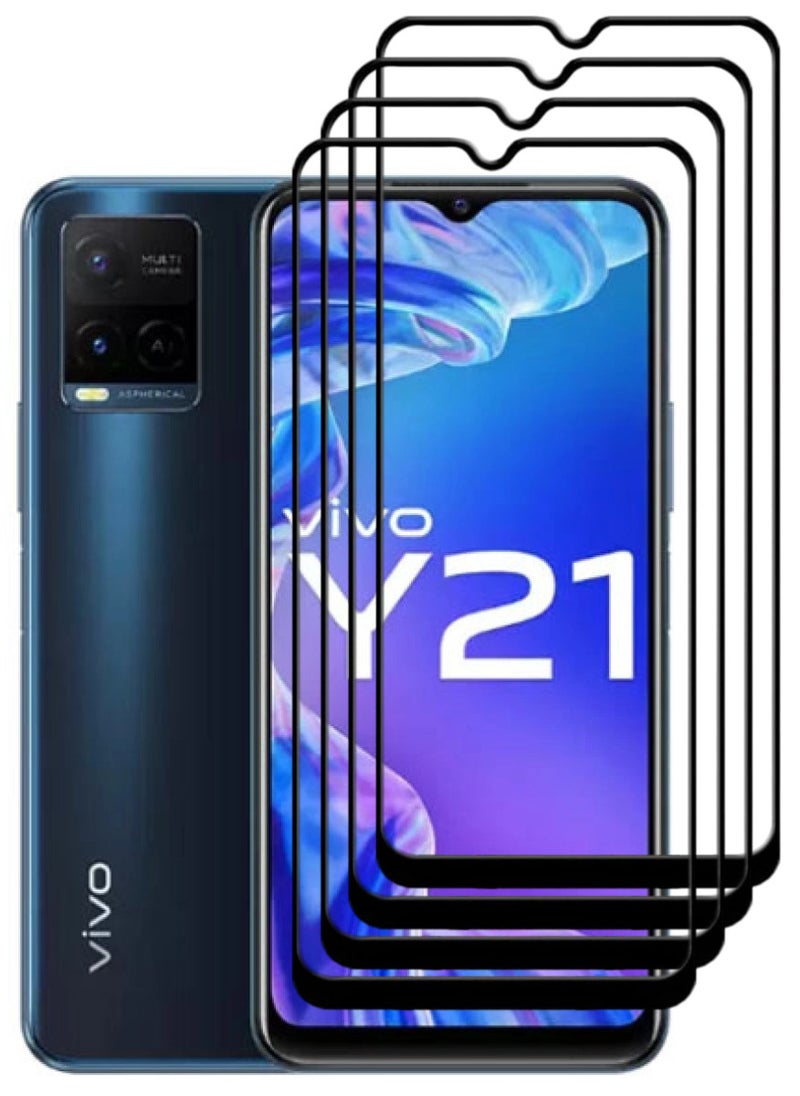أكاليكس 4 قطع، حماية شاشة،  لهاتف فيفو Y21  ، جودة ممتازة. - Image 1
