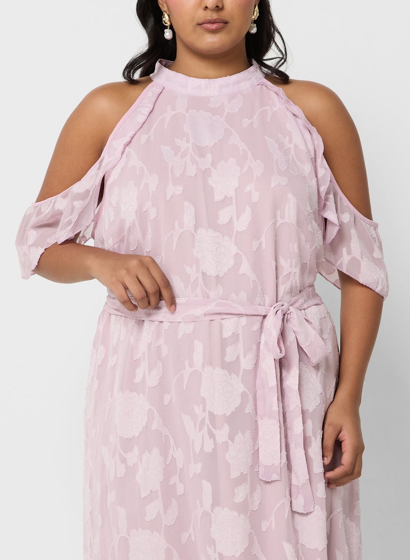 Ella Plus Floral Chiffon Dress - Image 3