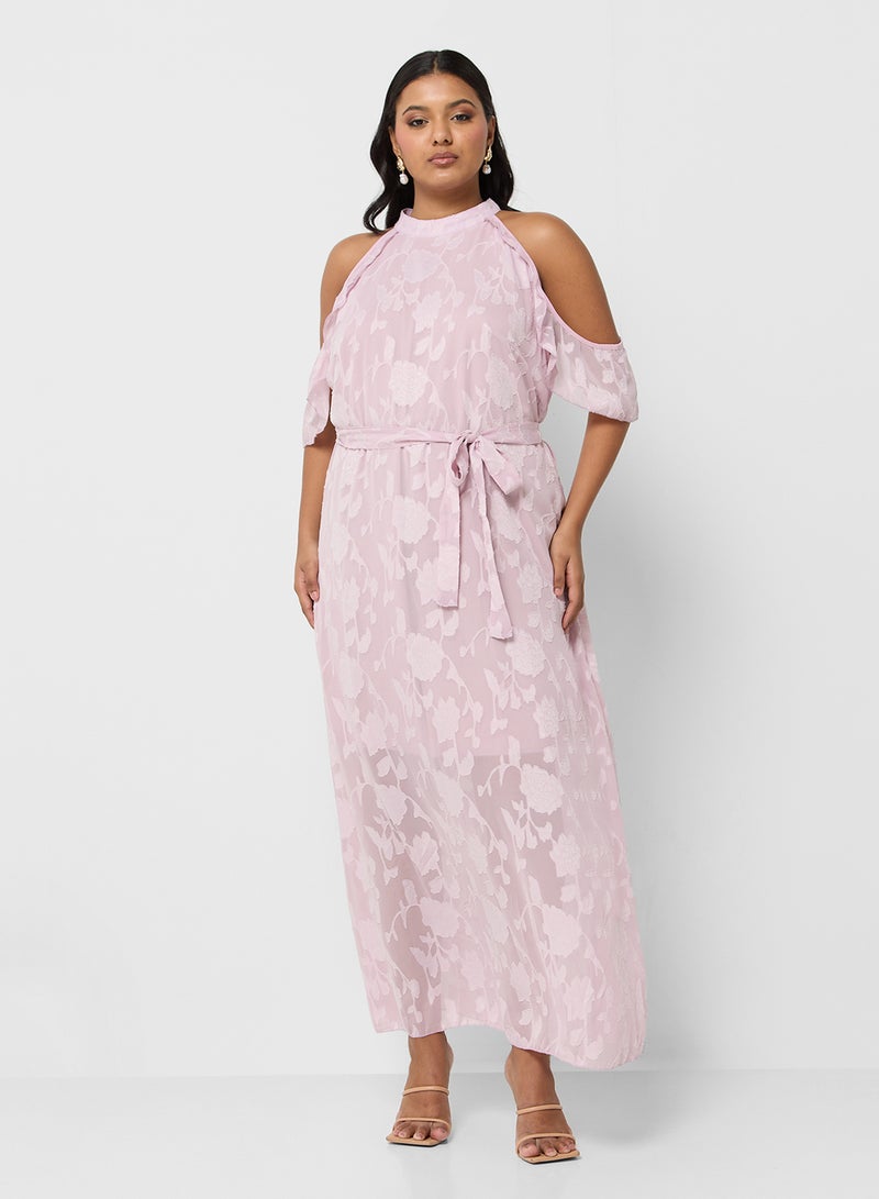 Ella Plus Floral Chiffon Dress - Image 4
