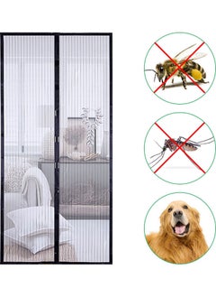 NIBEMINENT Mosquito Curtain Net With Adhesive Tape Black 