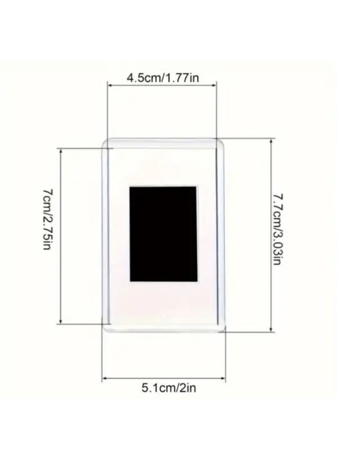 12pcs Acrylic Magnetic Photo Frames Transparent Refrigerator Display Holders for Home Office Decor - Image 3