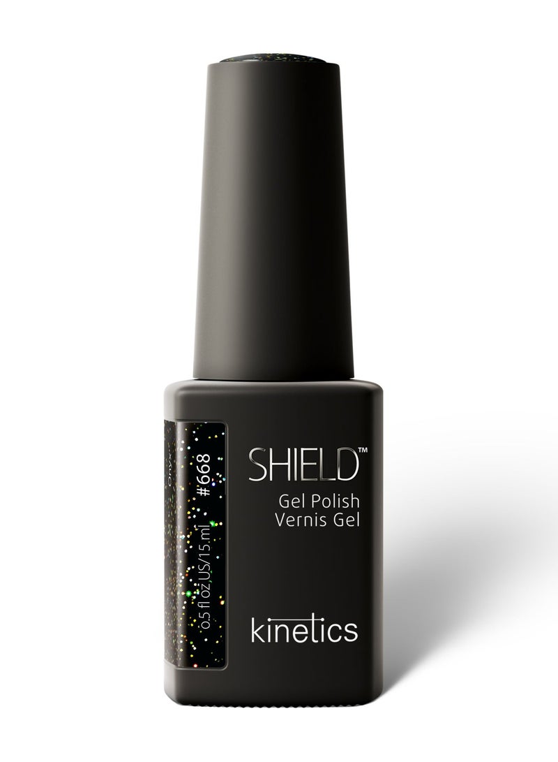 KINETICS SHIELD GEL POLISH 15 ML | #668 ONYX - Image 1