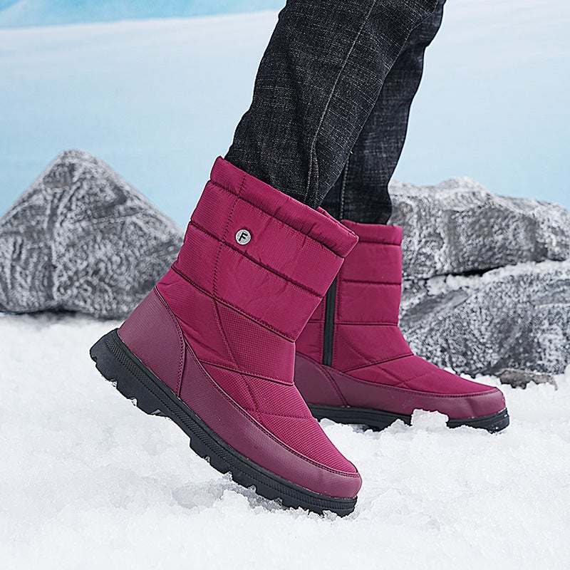2025 Export Independent Station Large Size Outdoor Velvet Warm High-Top Snow Boots - Image 5