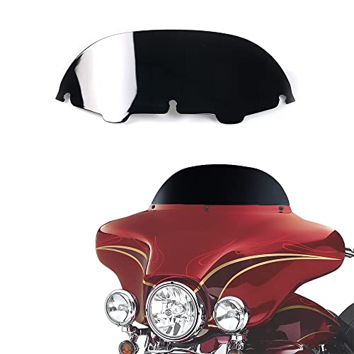 WYNMOTO Black 7" Windshield Windscreen Compatible for 1996-2013 Harley Davidson Touring Street Glide Electra Glide FLHT FLHTCU Ultra Classic Glide FLHX FLHTK Tri Glide 96-13 - Image 1