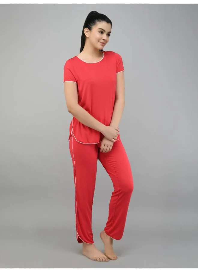 NeceSera Love Red Piping Pajamas