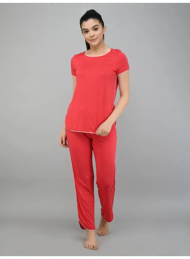 NeceSera Love Red Piping Pajamas